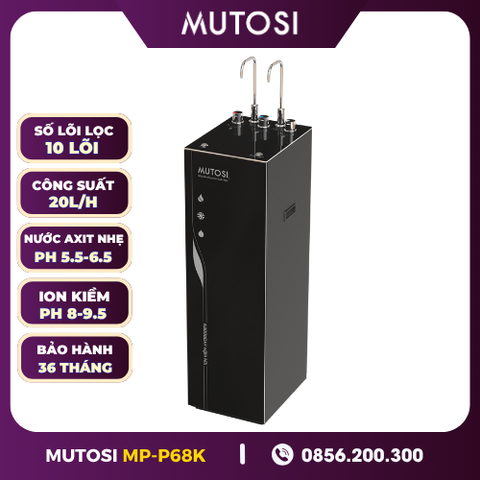 Máy Lọc Nước Điện Giải Ion Kiềm Hydrogen Nóng Lạnh Nguội Mutosi MP-P68K