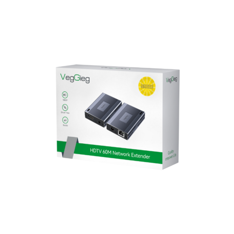 Bộ nối dài HDMI qua cáp mạng LAN 120M có điều khiển từ xa IR V-HD120 Veggieg
