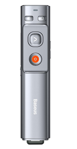 Bút trình chiếu Baseus Orange Dot Wireless Presenter (Red Laser)