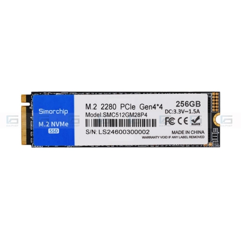 Ổ cứng lưu trữ máy vi tính Simorchip SSD320 Pro GEN 3x4 256GB (2800/1800)