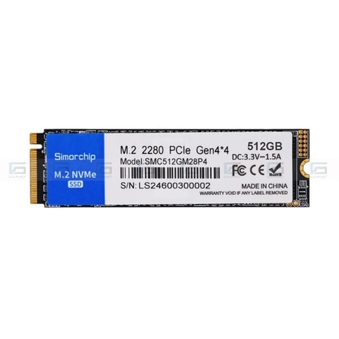 Ổ cứng lưu trữ máy vi tính Simorchip SSD320 GEN 3x4 512GB (2400/1600)