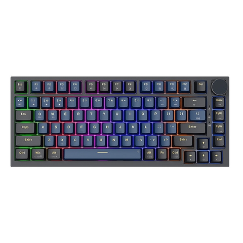 Bàn phím chơi game cơ EDRA EK375v2 - Alpha (Black + Blue)