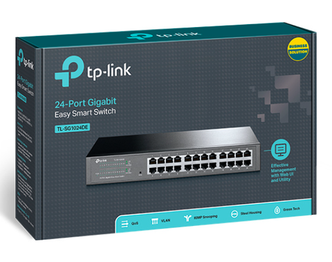 Switch TP-Link TL-SG1024DE (Gigabit (1000Mbps)/ 24 Cổng/ Smart Switch/ Vỏ Thép)
