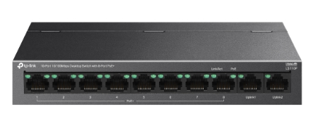 TP-Link LS110P | Switch 10 Cổng, 8 PoE+ Chuẩn 30W