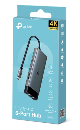 Hub chuyển đổi Tp-Link UH6120C Type-C 6 in 1