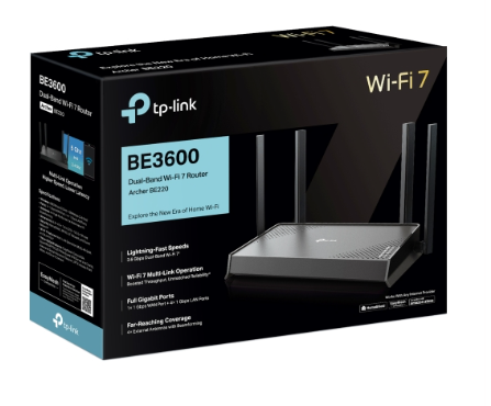 Router Wifi 7 Tp-link Archer BE220 BE3600 băng tần kép