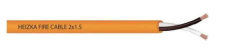 Cáp chống cháy tiêu chuẩn 2x1.5mm Heizka HER15U2LZ