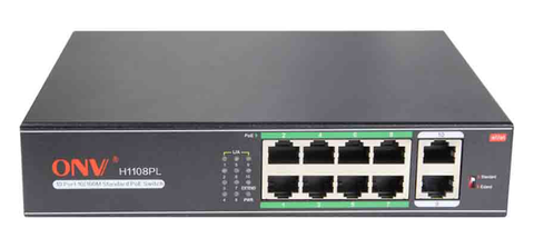 Bộ chuyển mạch cấp nguồn PoE thông minh ONV H1108PLS