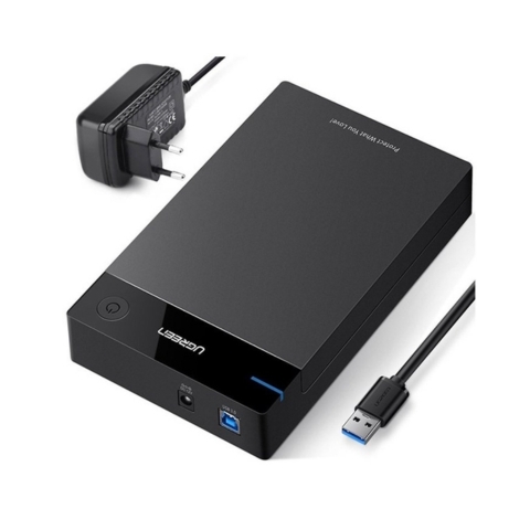 Box Ổ Cứng Ugreen 50422 3.5 Inch Sata USB 3.0 Hỗ Trợ 10TB
