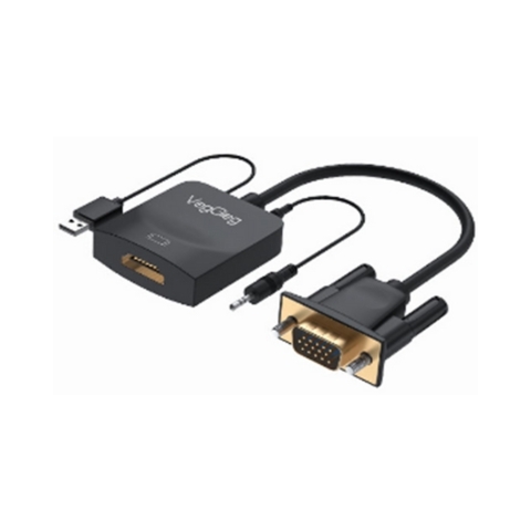 Cáp Chuyển VGA Ra HDMI Có Loa Hỗ Trợ Nguồn VegGieg V-Z618