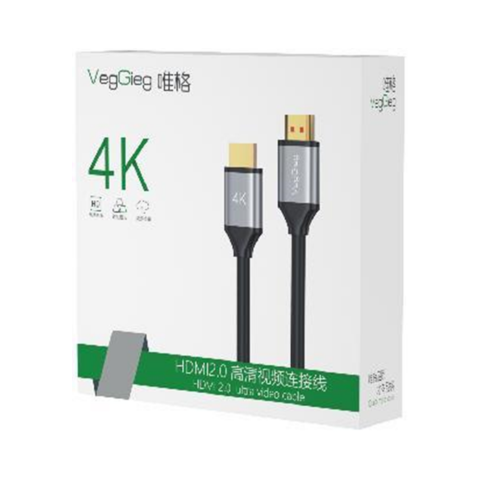 Cáp HDMI 2.0 4K Dây chuẩn 19+1 3m V-H303 Veggieg