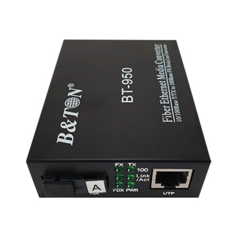 Bộ Chuyển Đổi Quang Điện B&Ton BT-950 SM-25A 10/100M 1 Sợi Quang