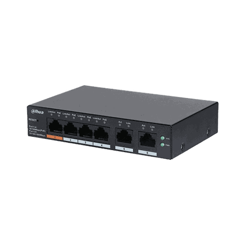 Switch PoE Cloud 6 port với 4 port PoE DH-CS4006-4ET-60