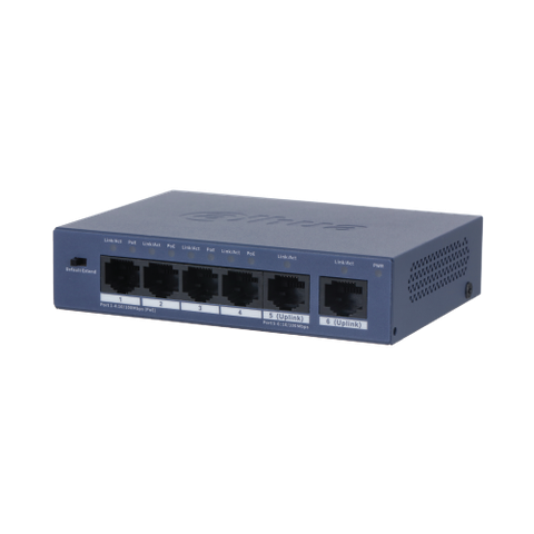 Switch PoE 4 port (Hỗ trợ 2 cổng mạng uplink) DH-S3006-4ET-36