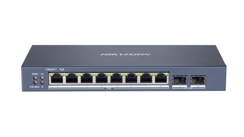 Switch mạng thông minh 8 cổng PoE Gigabit, DS-3E1510P-SI