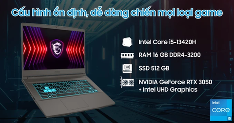 Laptop MSI Gaming Thin 15 B13UC-3247VN