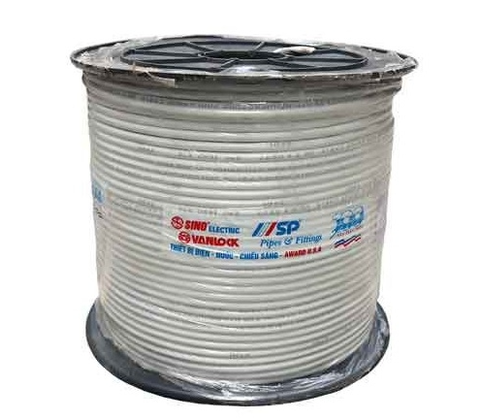 Cáp đồng trục liền nguồn màu trắng