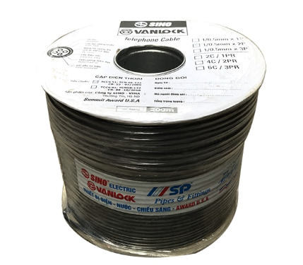 Dây điện thoại Sino 2 đôi 4 lõi 2Px0.5mm