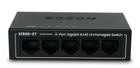 Bộ chuyển mạch Switch 5 cổng Gigabit BDCOM S1500-5T