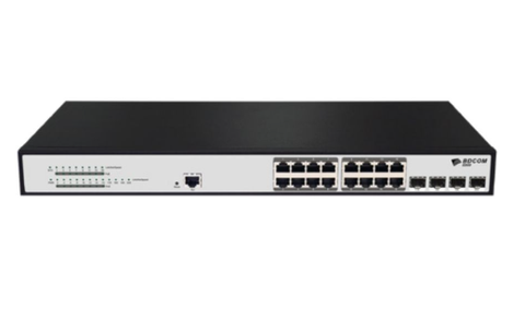 Thiết bị chuyển mạch Switch Managed L3-lite PoE+ BDCOM S2500-16P4S