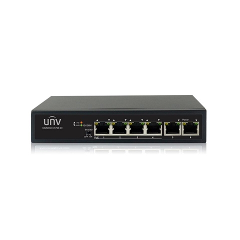 Switch UNV NSW2010-6T-POE-S-IN 6 Cổng ( 4 PoE + 2 Uplink ) 10/100Mbps