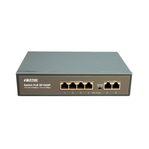Switch POE 4 Port Aptek SF1042P Chuyên Dụng Cho Camera