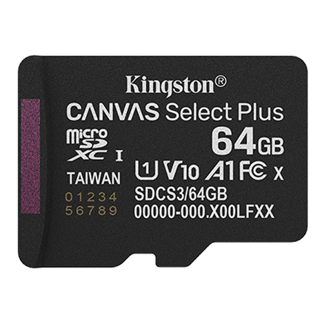 Thẻ nhớ MicroSD Kingston Canvas Select Plus 64GB SDCS3/64GBSP