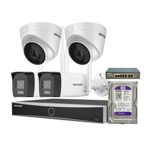 Trọn Gói Bộ 4 Camera IP Hikvision 2MP Lắp Đặt Tận Nơi TPHCM