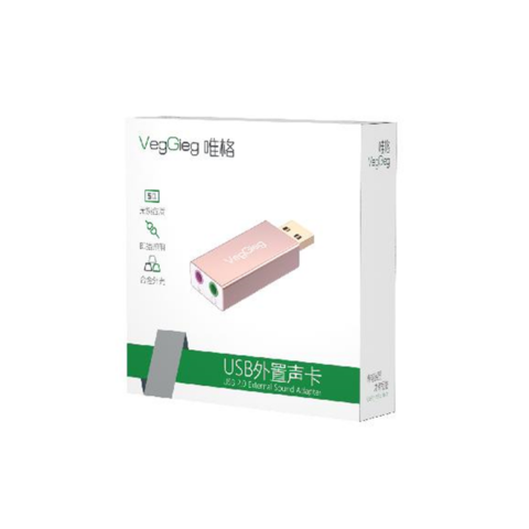 Usb sound card 2.0 Veggieg V-K102