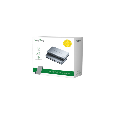 Bộ nối dài HDMI qua cáp mạng LAN 120m chuẩn 4K30Hz V-HD011 Veggieg