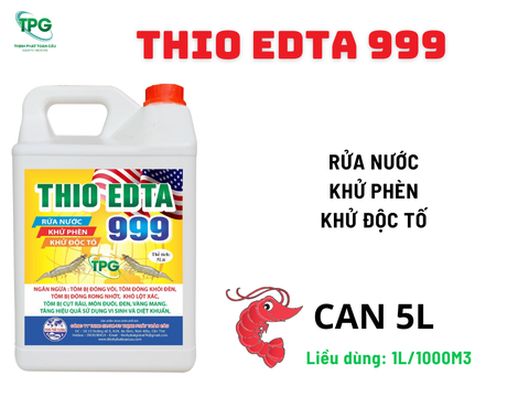 THIO EDTA 999 - RỬA NƯỚC, HẠ PHÈN, KHỬ ĐỘC TỐ - CAN 5L
