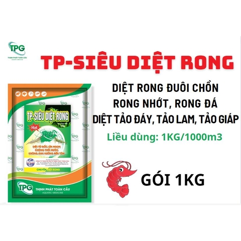 SIÊU DIỆT RONG CHO AO TÔM, CÁ - GÓI 1KG