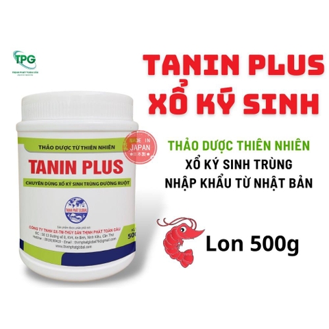 TANIN PLUS XỔ KÝ SINH TRÙNG CHO TÔM, CÁ - LON 500G