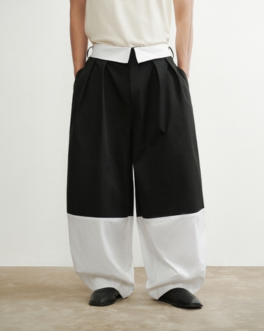 Lamee Pants Black White