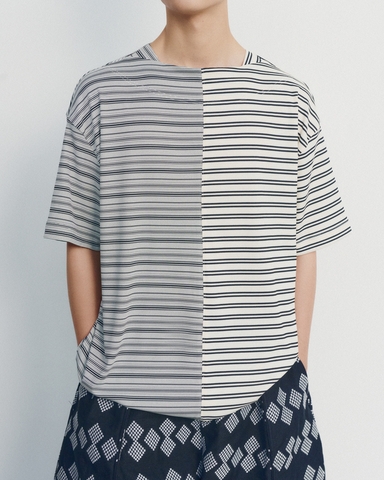 Naphon T-Shirt Black Stripe