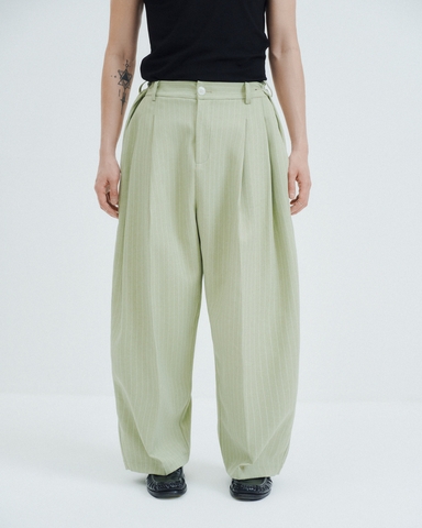 Albert Pants Green Stripe