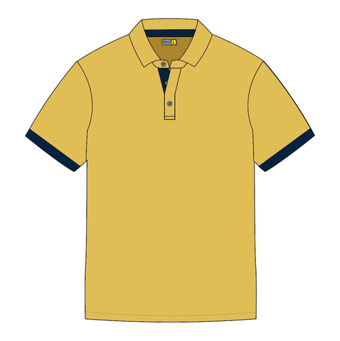 Mẫu Áo Polo Guni Basic 01 - Chân cổ sơ mi - Tay bo/tay xuông