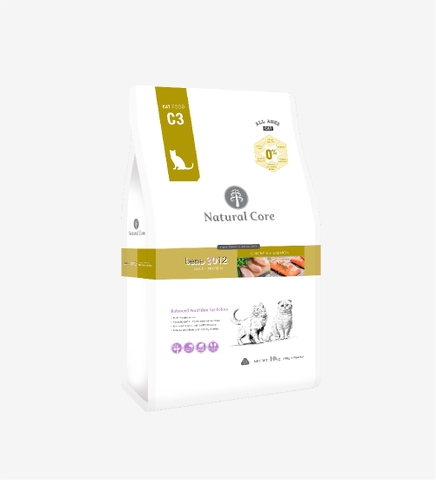 Thức ăn cho mèo Thịt gà & Cá hồi