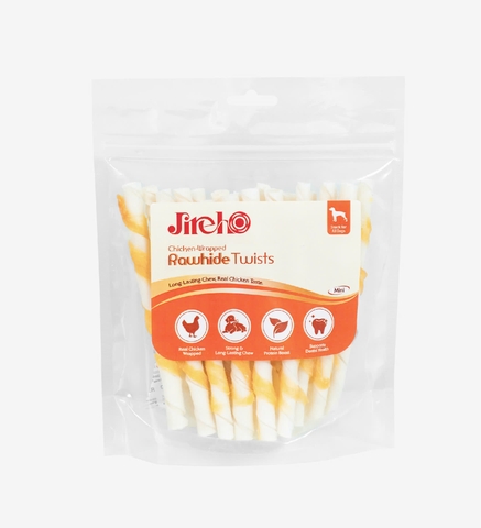 Thanh da bò xoắn quấn gà