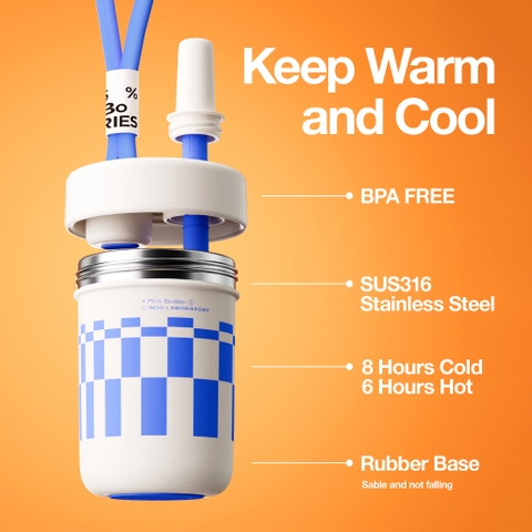 Bình Giữ Nhiệt Tráng Men Chako Lab BoBo 485ml