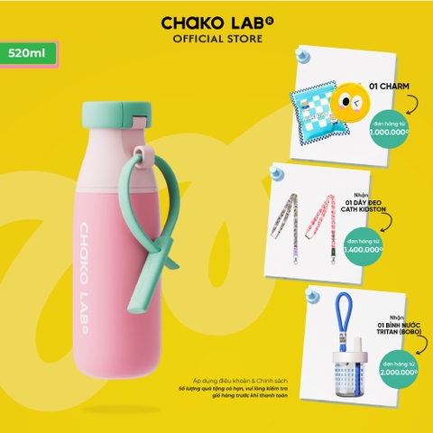 Bình Giữ Nhiệt Chako Lab Milk Mate 520ml Phủ Men Sứ