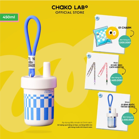 Bình Giữ Nhiệt Tráng Men Chako Lab BoBo 485ml