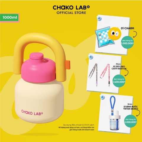 Bình Giữ Nhiệt Tráng Men Lin Lin ChakoLab® 1000ml