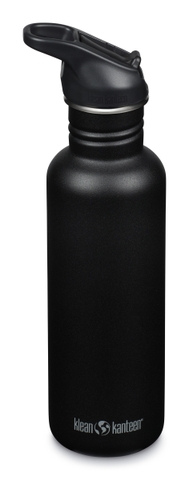 Bình Nước Inox Klean Kanteen Classic 27oz 800ml Nắp Thể Thao Flip Seal Sport Cap, Inox 18/8 Chính Hãng