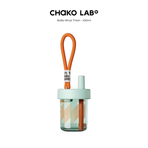 Bình Nước Nhựa Trong Suốt Tritan ChakoLab Bobo Cup 450ml