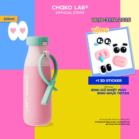 Bình Giữ Nhiệt Chako Lab Milk Mate 520ml Phủ Men Sứ