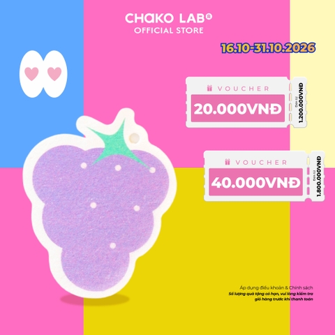 Miếng bọt biển Chako Lab , Họa Tiết Vui Nhộn Thú Vị