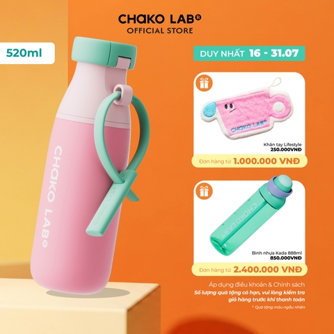 Bình Giữ Nhiệt Chako Lab Milk Mate 520ml Phủ Men Sứ