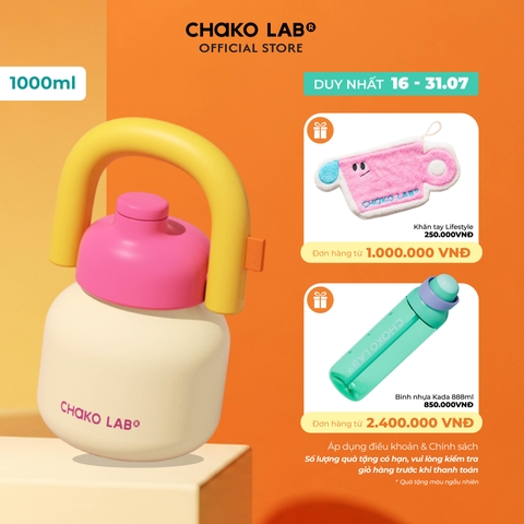 Bình Giữ Nhiệt Tráng Men Lin Lin ChakoLab® 1000ml
