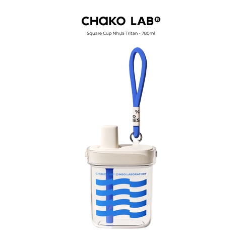 Bình Nước Nhựa Tritan Chako Lab Square Cup 780ml